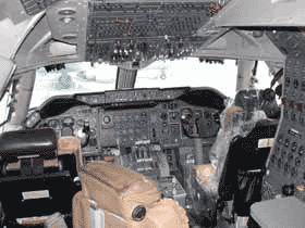 YM vor letztem Flug - Cockpit